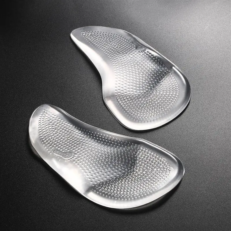 4 Pairs Arch Support Insoles Cushions PU Gel Feet Arch Support Pads