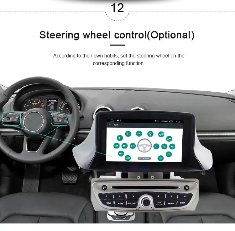 Clearance JDASTON Android 9.1 Car DVD Player For RENAULT Megane III Fluence Wifi GPS Navigation 1 Din Car Radio Stereo multimedia Headunit 13