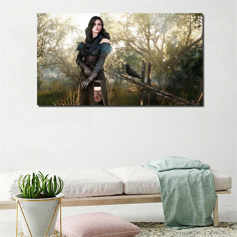 

The Witcher 3 Trissor Yennefer Canvas Painting Prints Bedroom Home Decoration HD Artworks Modern Wall Art Oil Painting Posters