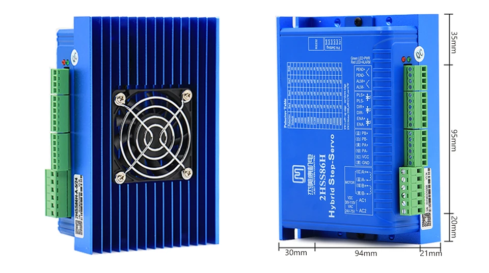 CNC NEMA 34 двигатель с замкнутым контуром 12нм 6А 2-фазовый Гибридный NEMA 34 драйвер двигателя постоянного тока(40-110 В)/переменного тока(60-80 в