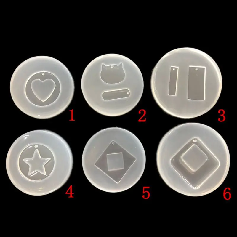 

Acrylic Earrings Pendant Silicone Mold Resin Casing Craft Jewelry Making Tools