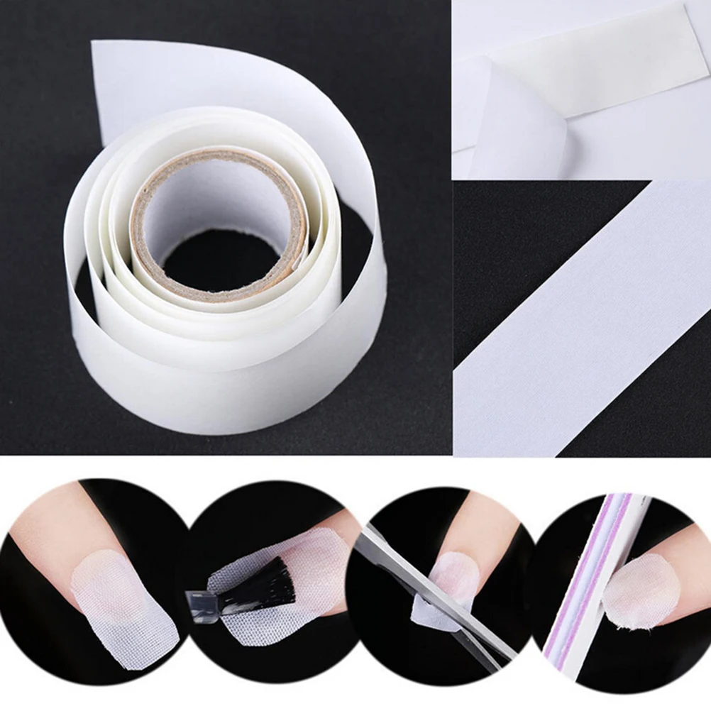 

1 roll White Extension Guide Form False Nails Tools Nail Fiberglass & Silk Nail Wrap Nail Polish Gel New
