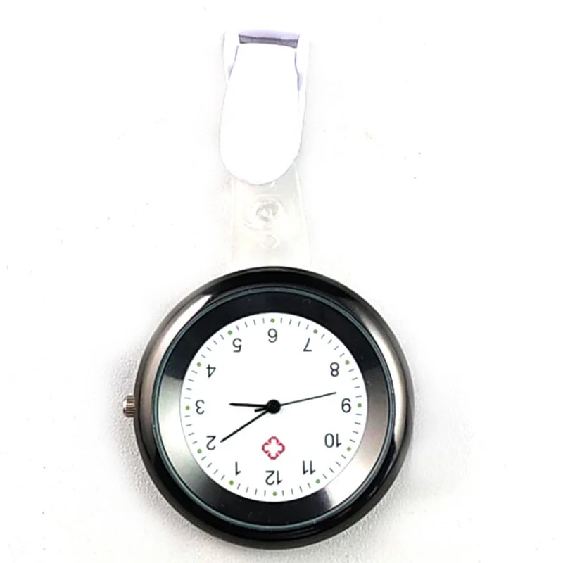 Luxfacigoo часы для Медсестры Брошь на открытом воздухе силиконовый клип инфекции Управление Дизайн Медсестра Брошь "врач скорой помощи" ФОБ часы TT@ 88 - Цвет: Черный