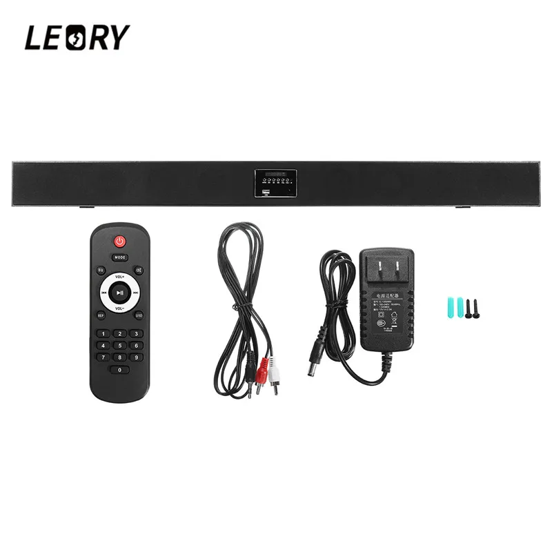 

LEORY bluetooth Soundbar Surround Stereo Wall Mounted Home Theater Speaker for TV Wired Soundbar Subwoofer for TV Computer