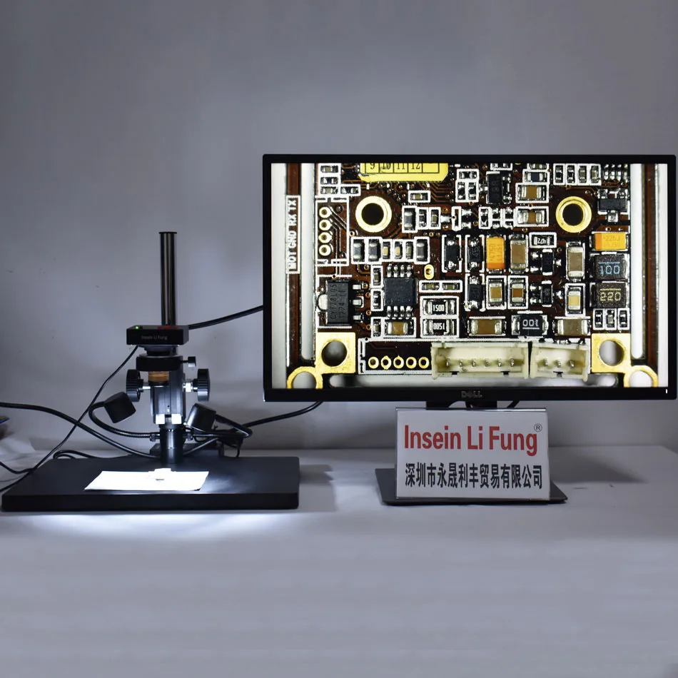 

HD 38MP 1080P 2K 60FPS Industrial Electronic Video Microscope Camera HDMI USB Large Field of View High Depth of Field Magnifier