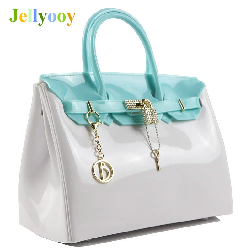 

High End Custom Diamond Locks Shoulder Bags Jelly Platinum Bag Lady Beach Bag Handbag Famous Designer Female Tote Bags Channels