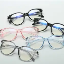 Новые модные женские очки оправа для очков Мужская рамка винтажные круглые прозрачные линзы очки Близорукость Оптические очки