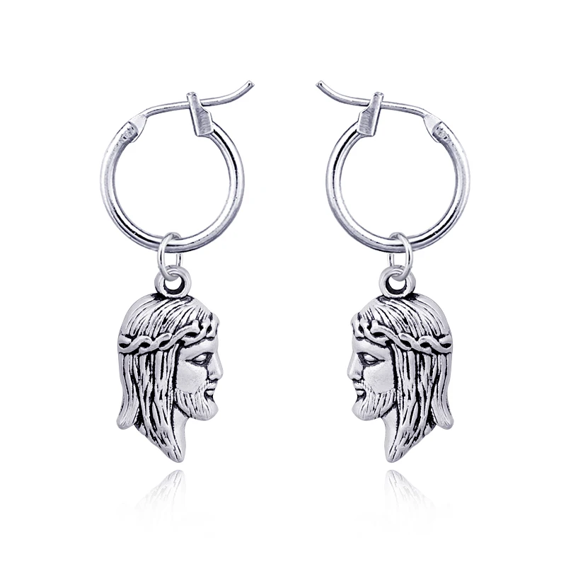 1Pair-Tribe-Endless-Circle-Eyes-Wolf-Hoop-Earrings-With-Pendant-Women-Jewelry-Vintage-Ethnic-Silver-Color (1)