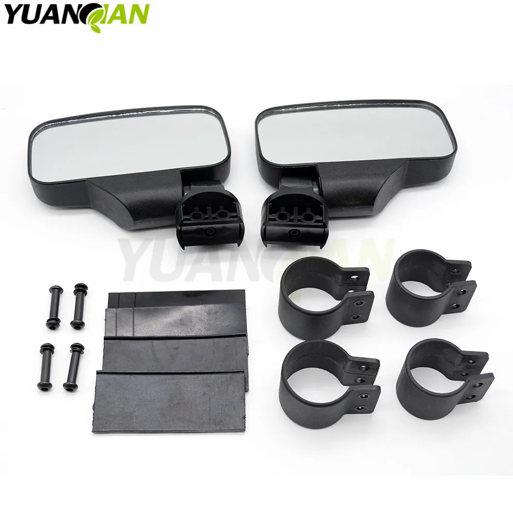 

2" Rearview Side View Mirrors For Can Am Maverick Cage for POLARIS RZR XP 4 1000 900 for John Deer For Yamaha Viking honda