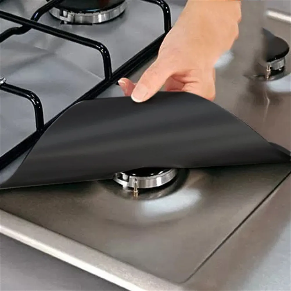 1 шт 270*270*0,12 мм крышка/вкладыш антипригарный силиконовый для мытья в посудомоечной машине Защитная Фольга многоразовая алюминиевая фольга защитное покрытие для газовой плиты
