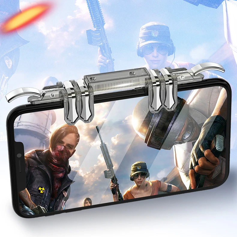 Big Promo c5u26 Six finger Wireless Gamepad Max Shooter For Switch pro Mobile Phone PS3 Dzhostik Game Controller For PUBG Trigger Fire Joysticks