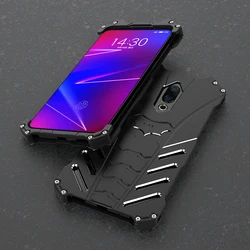 На Алиэкспресс купить чехол для смартфона shockproof metal case for meizu 16 16th plus 16x 16s hard cover aluminum shell dual protection outdoor sports+straps+stand