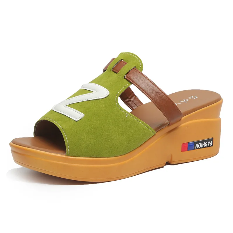 Ou Mo 2019 summer women?s sandals Wedges High heels Fashion casual Thick bottom Women's shoes Student girl sandals