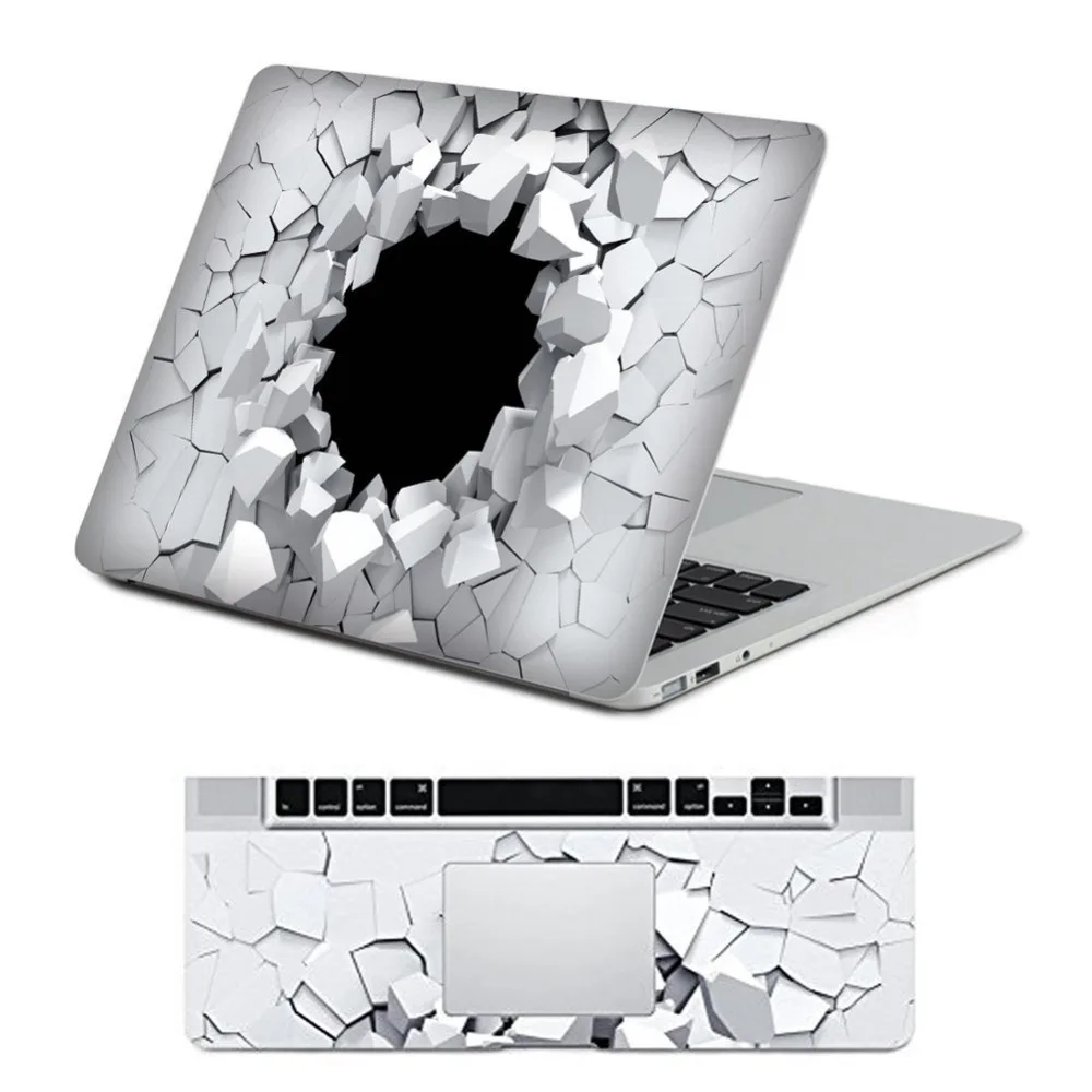 Protective Full-cover Vinyl Art Skin Decal Sticker Cover for Apple MacBook Air Pro A1398 A1286 A1278 A1466 A1706 A1707 3D Wall