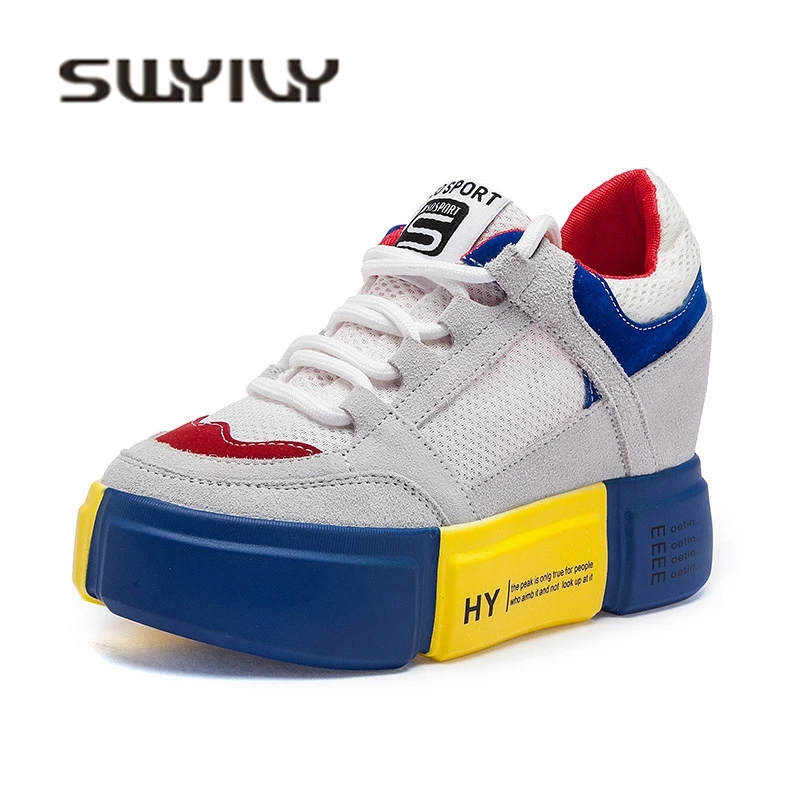 Кроссовки SWYIVY женские из натуральной кожи повседневная холщовая обувь на