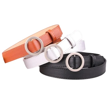 

20PCS/LOT SINGYOU New Ring Buckle Belt for Women Simple Design Fashion Jeans Decoration Belt Solid Color