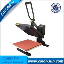 New 38*38 Flatbed Manual t-shirt printing machine clamshell heat press transfer T-Shirt Sublimation Machine