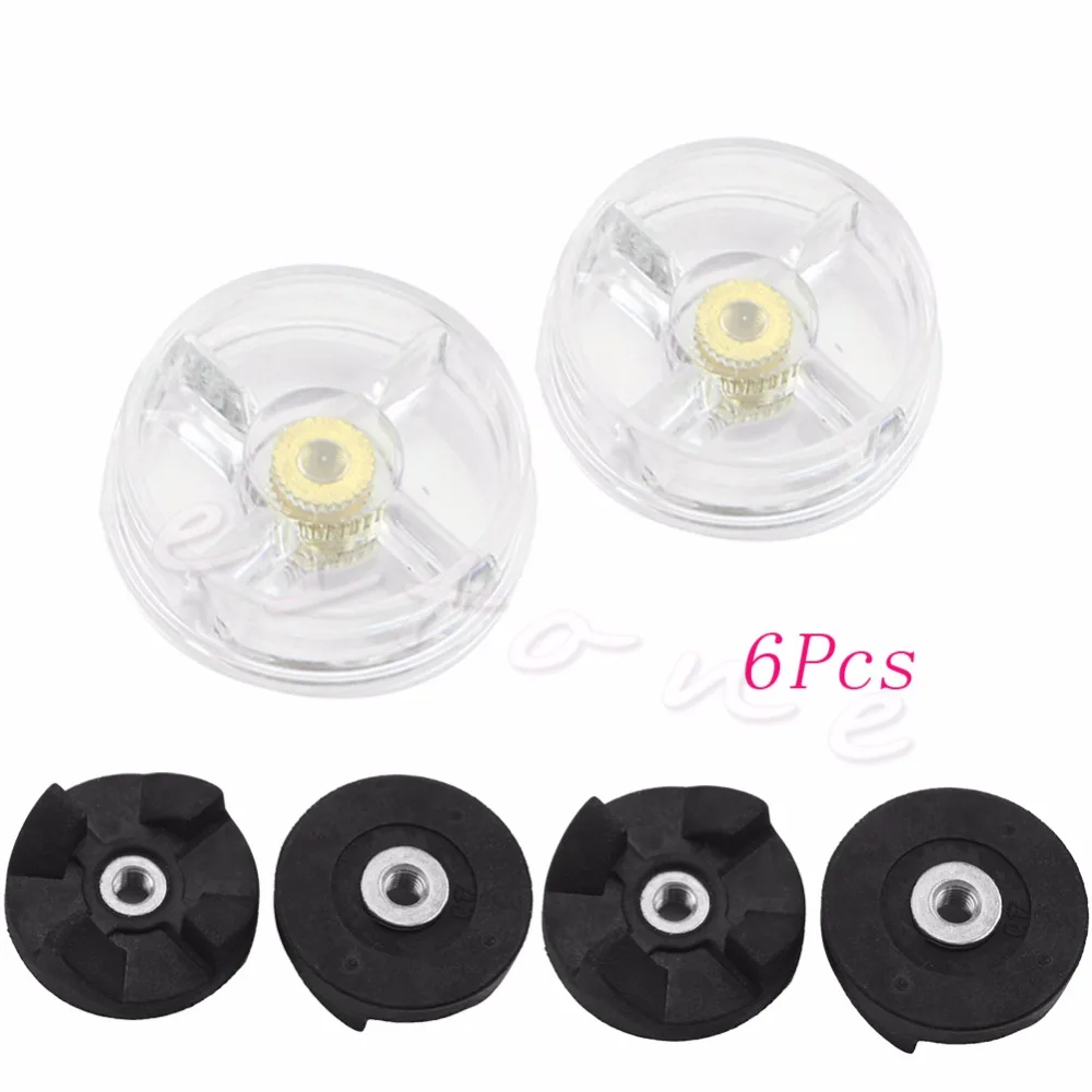 Replacement 2 Plastic Gear Base 4 Rubber Gear For Magic Bullet Spare