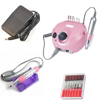 

Electric Manicure Set Nail Design Nail Polish Device For Manicure Pedicure Instrument+6 Bits Nail Drilling Tools For Nails