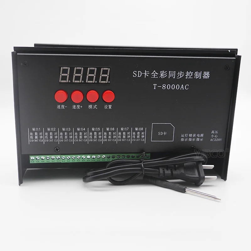 Светодиодный контроллер флэш карта памяти для WS2801 WS2811 LPD8806 8192 пикселей 5 в