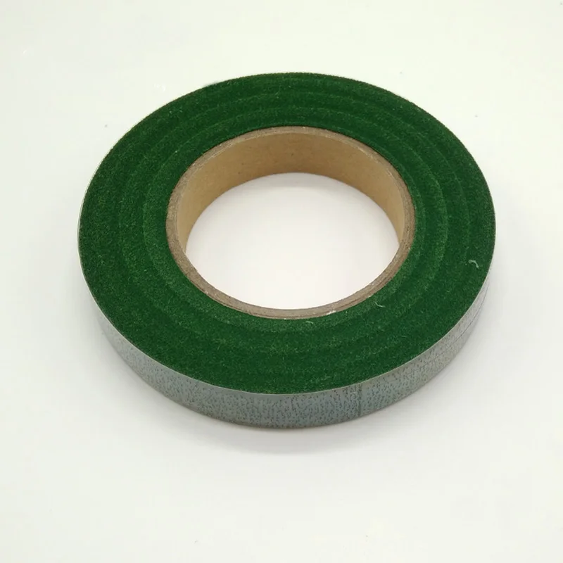 2 шт DIY нейлоновые Цветочные материалы зеленые ленты искусственные цветы делая Букет стволовых обертывание клейкая лента - Цвет: Зеленый