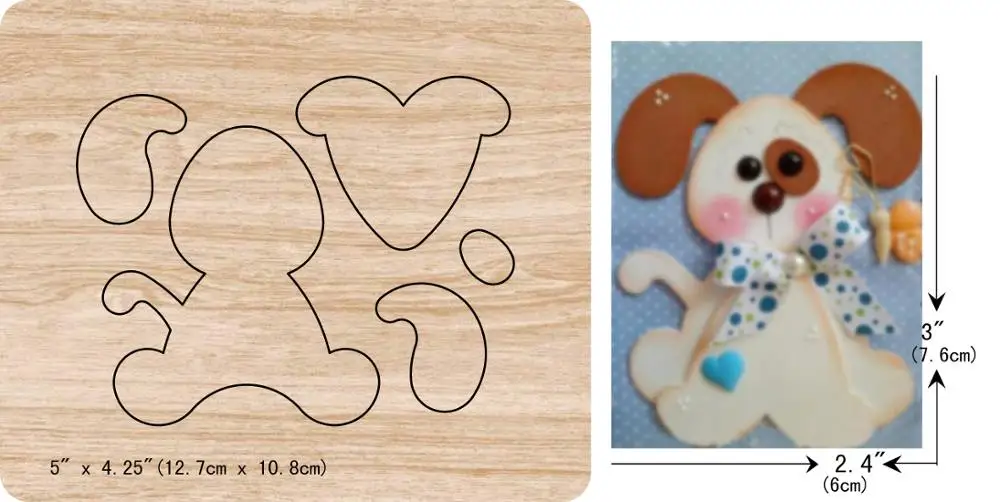 

New Dog wooden dies cutting dies for scrapbooking Multiple sizes V-4044