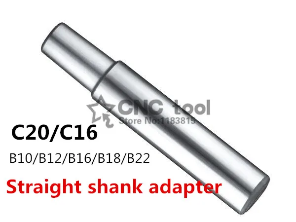 

1PCS Drill Sleeve C16 or C20 B10/B12/B16/B18/B22 Straight Shank Adapter Drill Chuck Arbor Drilling Lathe 0.6-6/1-10/1-13/3-16mm