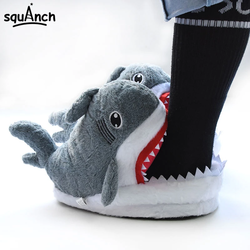 adult shark slippers