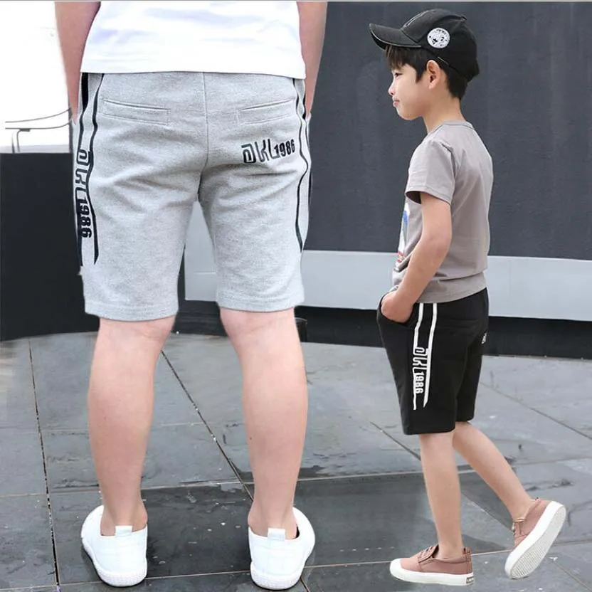 Одежда для мальчиков летние хлопковые штаны для малышей Детские пляжные шорты, спортивные штаны для детей возрастом от 4 до 13 лет, подростковые брюки для активного отдыха детские штаны