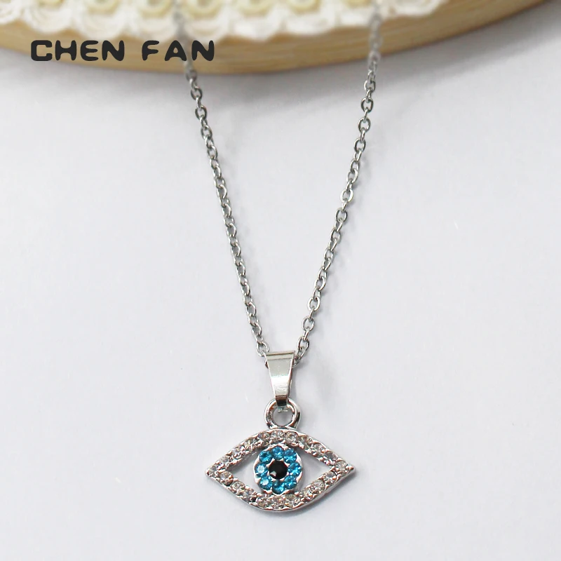 CHENFAN ожерелье со сглаза для женщин короткий кулон ювелирное изделие женский
