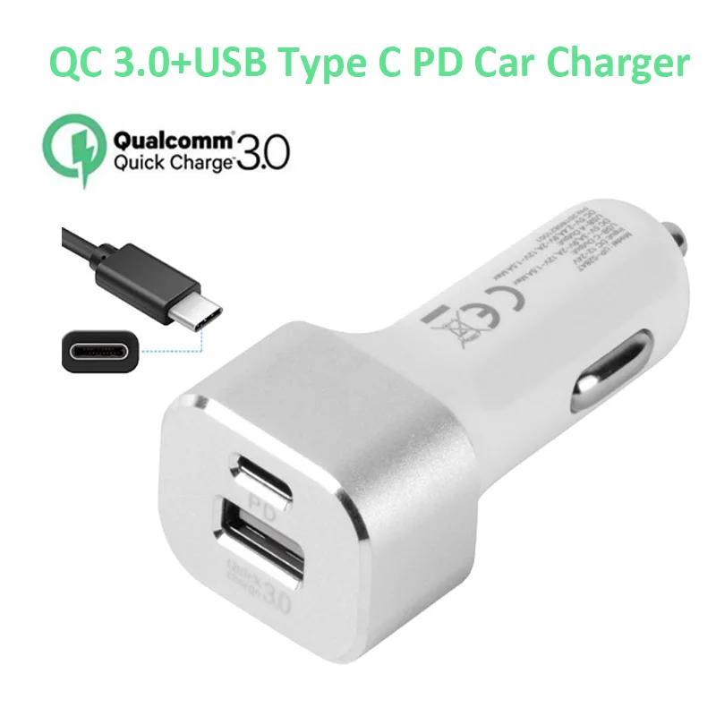 

QC 3.0 USB Type C USB C PD Car Charger Power Charger For Car