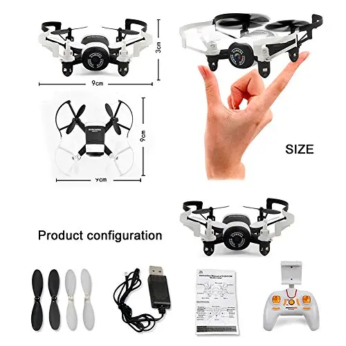 EBOYU(TM) JXD 512DW Mini Nano Wi-Fi FPV RC вертолет Дрон Квадрокоптер с режимом удержания высоты и hd-камерой Безголовый режим RTF