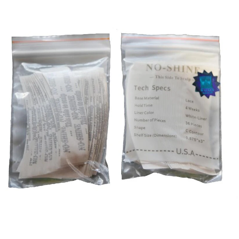 No-shine hair tape Wholesale 36pc/lot  7.6cmx2.2cm...