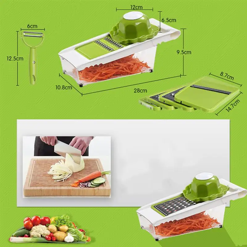 9 шт. кухонные принадлежности фрукты Slicer Ножи Еда v ремень нож для нарезки чистки