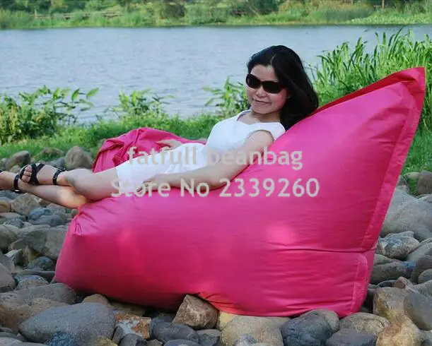 Cover only No Filler-dark grey fatball lazy boy beanbag chair with waterproof polyester , never tear bean bag sleeping chair