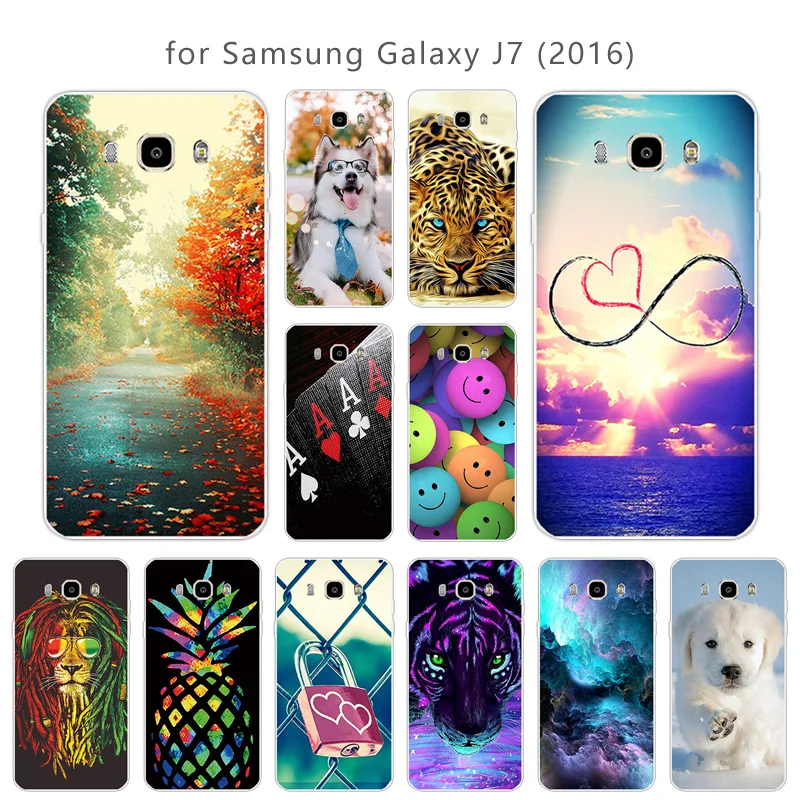Для Samsung Galaxy J7 2016 оболочка Прозрачный Тонкий силиконовый чехол для J7109 мягкий