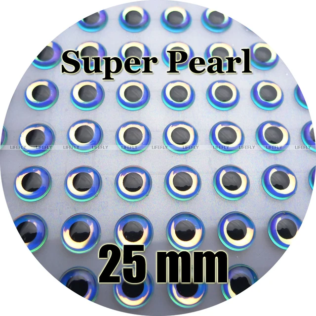 25mm 3D Super.Pearl / 60pcs Holographic 3D Fish Eyes, Fly Tying, Jig, Lure  Making, Craft - AliExpress