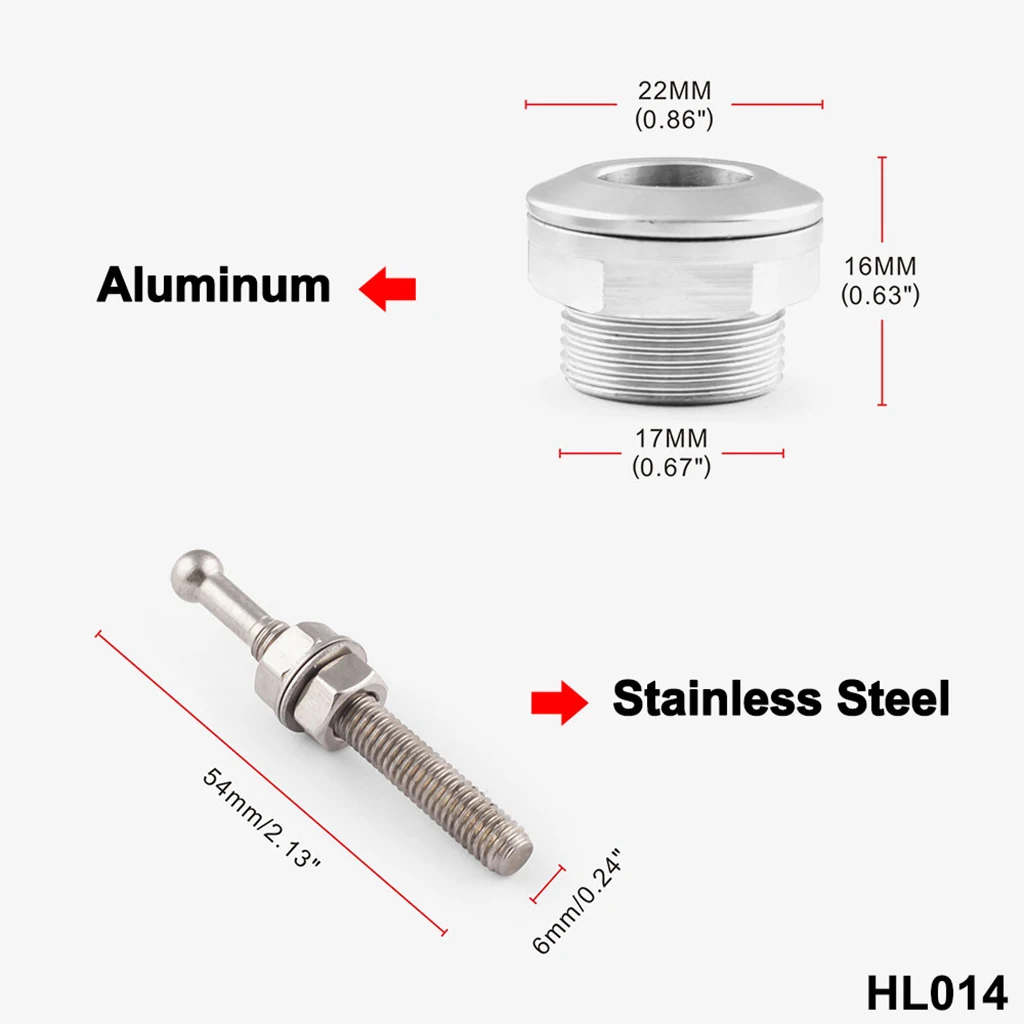 2019 New 22mm Universal Aluminum Push Button Quick Release Bonnet Hood Pins Lock Latch For Most Applications
