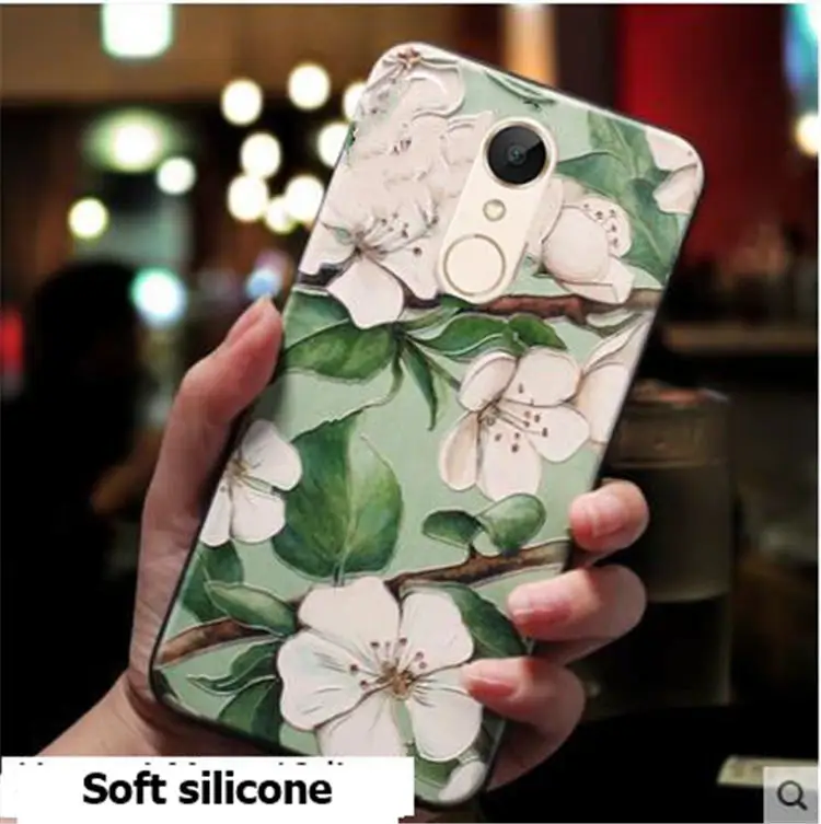 Xiaomi redmi 5 plus Case silicone 3d relief soft tpu Painted phone case for xiaomi redmi 5 case 5 plus 6 6a 5a 4x go cover funda