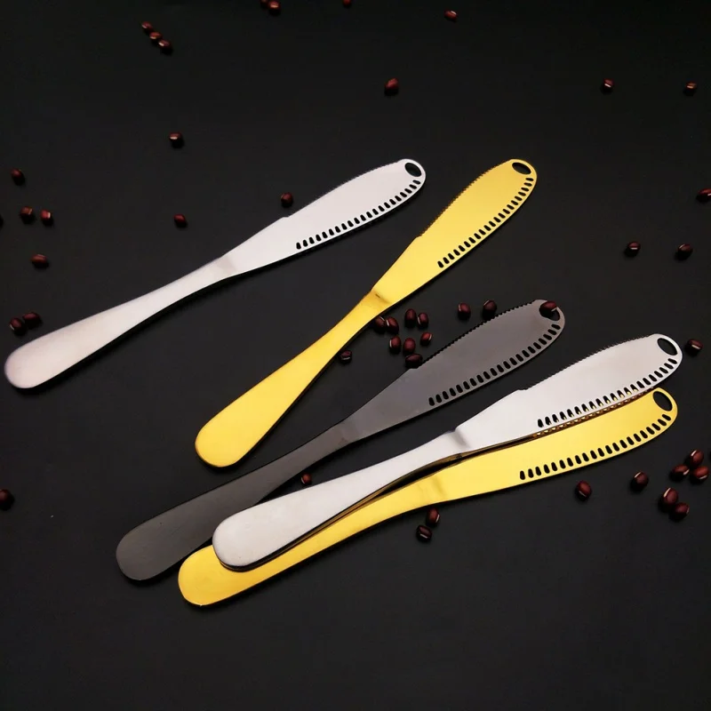 

Kitchen Stainless Steel Cream Butter Spreader for Butter Curler and Knife Multi-Function Bread Splitter Kitchen Supplies