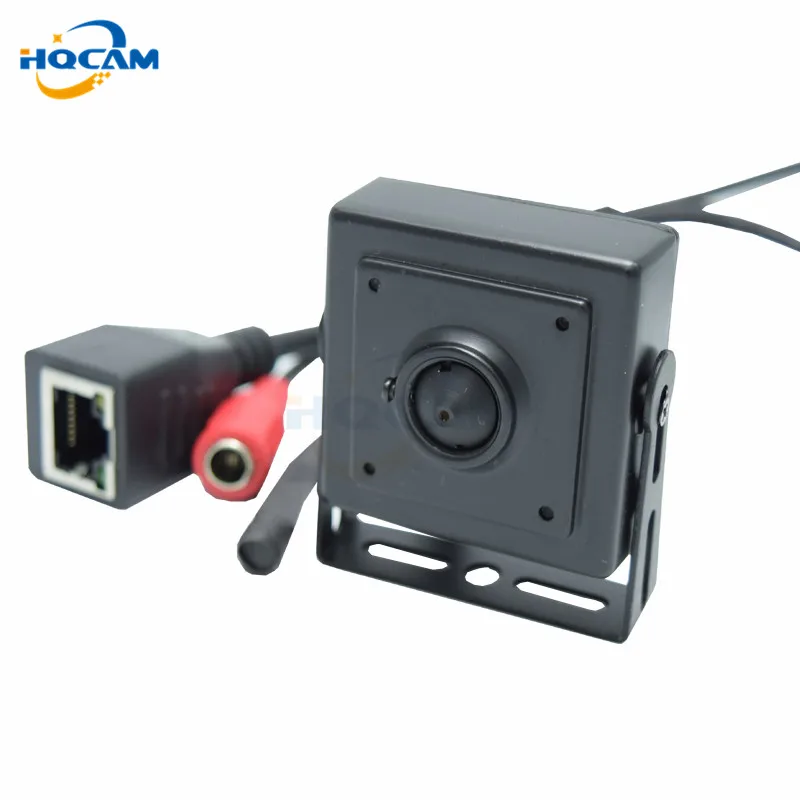 

HQCAM 2.1mm Wide Ang lens mini Audio video camera 1.3 megapixel mini IP camera H.264 microphone camera for 960p Security Camera