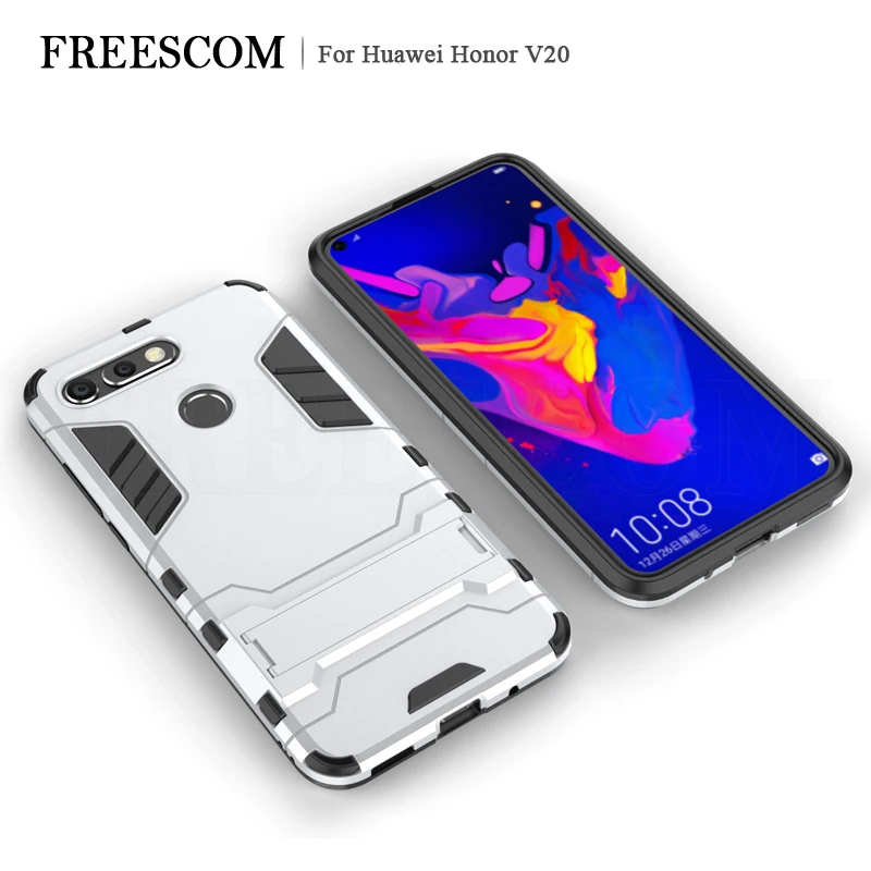 

For Armor Case Huawei Honor V20 Phone Cases Shockproof Robot Hybrid Silicone Rubber Hard Back Phone Cover For Honor View 20