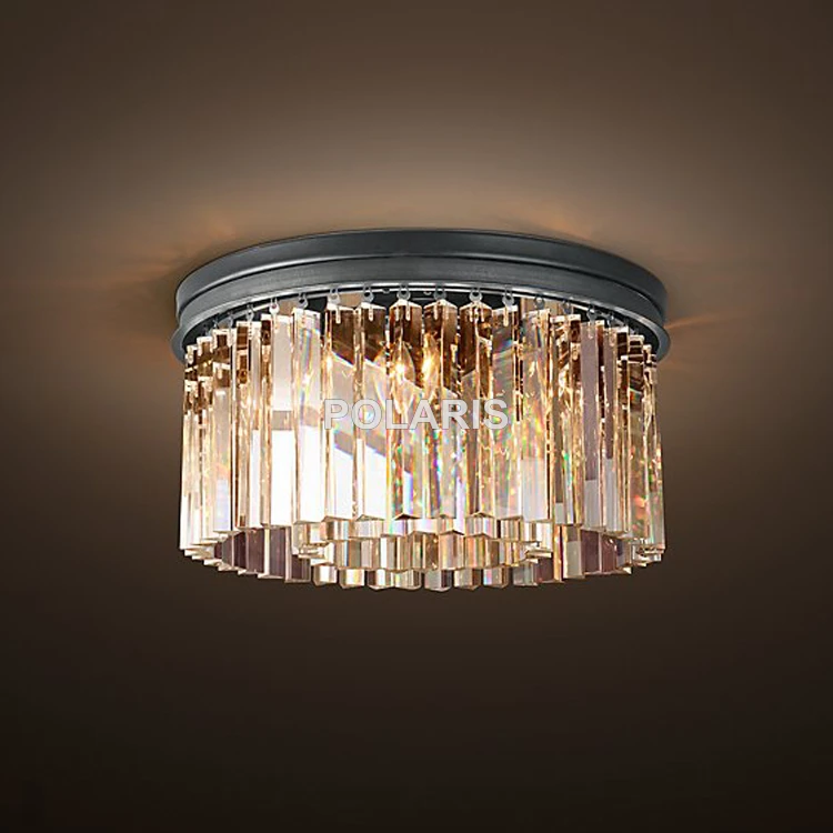 Современный винтажный Хрустальный потолочный светильник для украшения ...