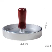 Пресс для формирования котлет бургер с начинкой гриль Patty приспособление для приготовления бургеров пресс-форма формочка для печенья с деревянной ручкой мясо торт Пресс er A1