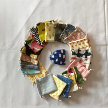 Многоцветная хлопковая мини-сумка с Кулиской разного дизайна, маленькая Подарочная сумка для вечерние, отправленная случайным образом