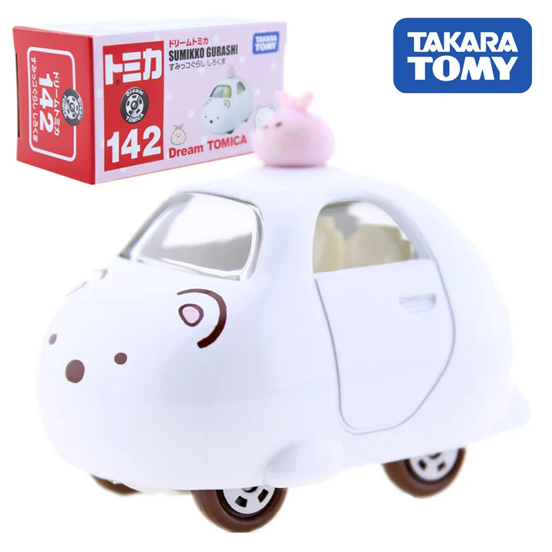 

Takara Tomy Dream Tomica No.142 Sumikko Gurashi White Bear Model Car Toy Sanrio Motors Vehicle Diecast Metal Model New Kids Toys