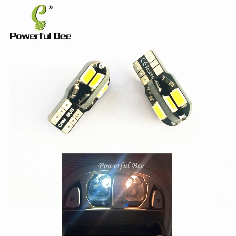 Светодиодный купольный фонарь для багажника автомобиля лампа T10/w5w 8SMD 4 Вт Peugeot 2008