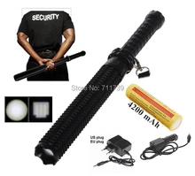 CH8 ALONEFIRE CREE XP-E Q5 LED Zoomable de la linterna de seguridad de defensa linterna antorcha lámpara con 18650 o cargador/cargador de coche