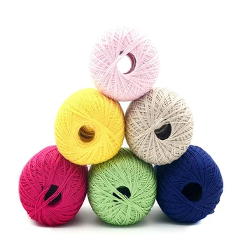 

Wholesale 5 balls/lot Natural Soft Smooth Worsted 100% Cotton lace yarn Crochet yarn for knitting handcraft wool yarn,Z4299