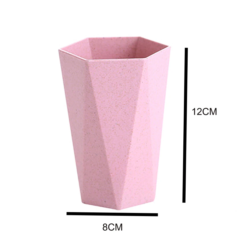 1 шт. простая стильная Экологически чистая пшеничная кружка с ремнем в скандинавском стиле пластиковые чайные чашки кофе чай Молочный напиток чашка зубная щетка чашка